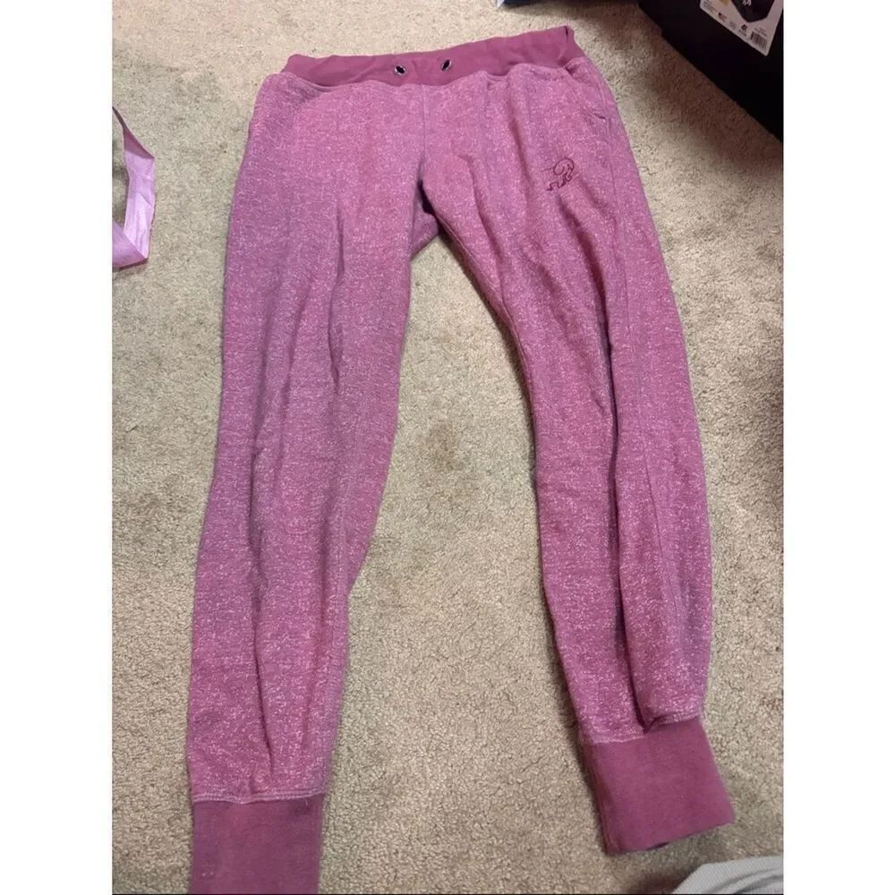 Ivory Ella Adult Pink Marled Jogger Bottoms